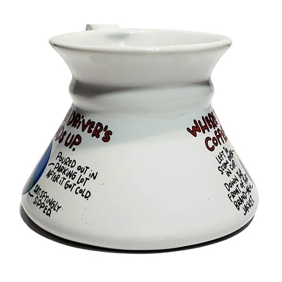 Shoebox Greetings Hallmark Mug Where Driver’s Coffee Ends Up Funny Cup Humor - Picture 2 of 10